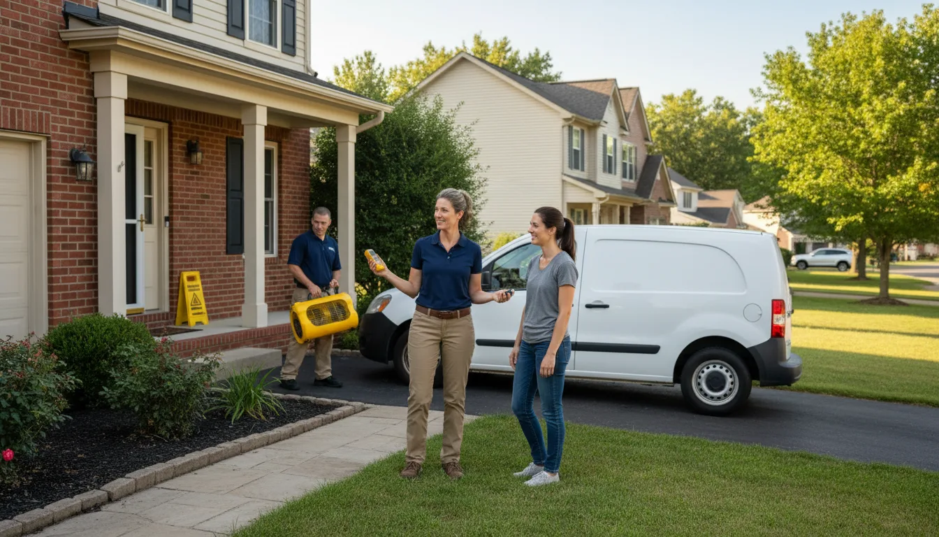Water restoration image for Dehumidification And Cleanup Services in Rowlett, TX